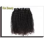 100G Cambodian Virgin Hair / Virgin Malaysian Hair Bundles Kinky Curl For Black Women for sale