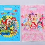Reusable Die Cut Handle Plastic Bags 20x30cm Custom Printed Die Cut Handle Bag