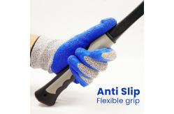China Crinkle Latex Safety Gloves Cut Resistant Anti Vibration Gloves supplier