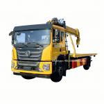 4 * 2  Huashen  8-10 Tons   Road Rescue Trailer With 8 Tons Crane  Tow Truck   With  Crane for sale