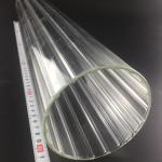 Transparent Customized Large Diameter Quartz Tube Vase Inner Shape
