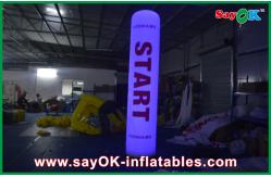 China 3m Height Inflatable Lighting Decoration Led Pillar Cube Column Printed supplier