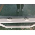 White UPVC Double Hung Window Grill Design With Insect Screen