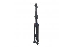China Steel 1530mm Height Computer Tripod Stand With Tray supplier