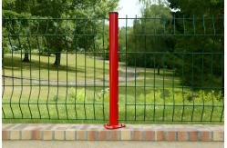 China Blue Backyard Metal Fence 6ft Curved 3D Double Wire Mesh Fence supplier