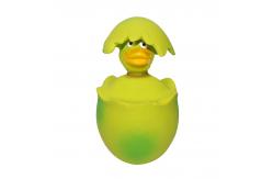 China Eggshell Rubber Chicken Squeaky Latex Pet Toys Cute supplier