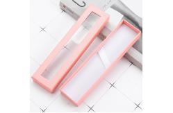 China Customizable Lid And Base Box Recyclable Cardboard Pen Packaging Box With Window supplier
