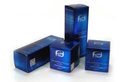 China 0.6mm Thick Cosmetic Packaging Boxes 6cm Width Custom Blue Debossed supplier