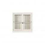 Glass Sliding Door Steel Office Cabinet With Cyber Lock for sale