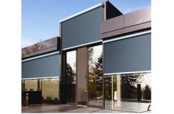 China Aluminum Retractable Window Awnings Drop Arm Remote Control Deck Awnings supplier