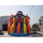 Funny Jellyfish Inflatable Water Park With Three Slides Customized for sale