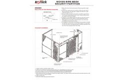 China Safety Wire Mesh Security Partitions Secure Room Dividers 20*15 * 8 Feet Independent supplier