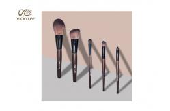 China Fiber Imitation wooden handle ODM Face Brush Set supplier