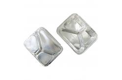 China Custom Order Accepted Aluminum Foil Food Container for Rectangular Muffin Packaging supplier