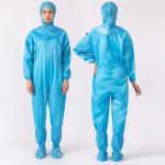 ESD Clean Room Clothes  Worker Suit Anti Static Coverall 100D*100D for sale