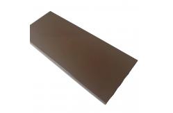China High Glossy Brown Powder Coated Aluminium Extrusions 0.8mm Thickness supplier