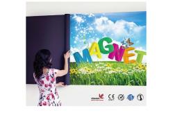 China Printable 380 Gohs Magnetic Sheet Rolls With Matte Glossy White PVC Vinyl supplier