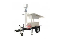 China Solar CCTV Trailer With 4K Camera For Construction Site Surveillance Security supplier