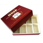 Eco-friendly Square Red Printed Recycled Cardboard Paper Gift Boxes for Moon Cake Cookies Chocolate Packaging for sale
