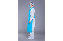 China Anti Fouling 25g 35g CPE Isolation Gown With Straight Pendulum supplier