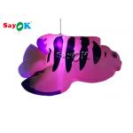 Stage Hanging Decoration 2m Inflatable Tropical Fishes With Led Lights for sale