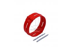 China Red Bow Spring Centralizer Hinged Stop Collar With Bolts 1045 Material supplier