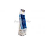 Temporary Cardboard Floor Displays 8 Pockets With Dividers Environmental Friendly for sale