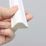 Laminated PS White Color Skirting Baseboard In Flooring Accessories Fireproof for sale