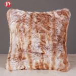 Home Decorative Fuzzy Throw Pillowcase Acrylic faux fur Wash Label for Bedding for sale