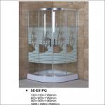 Painted Glass Bathroom Shower Enclosures With Sliding Door Aluminum Frame for sale