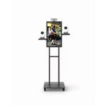 IR touch 43in Floor Standing Digital Signage AC110V With Live Camera machine for sale