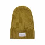 Common Fabric Knit Beanie Hats Custom Logo In Embroidery Pattern
