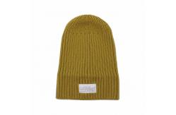 China Common Fabric Knit Beanie Hats Custom Logo In Embroidery Pattern supplier