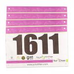 Tyvek Personalized Bib For Marathon Race Number Participant Recognition