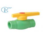 Green PPR Fittings Plastic Ball Valve For Hot And Cold Water Supply for sale