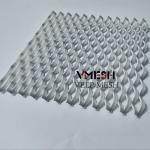 Small Hole Expanded Steel Mesh Diamond Shape Building Facade Decorative