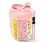 Polyethylene Portable Pill Organizer Perfect for Food Contact Available in Black Beige and Pink for sale
