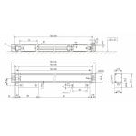 Length Measurement Digital Readout Metrology 1250mm Absolute Linear Scale