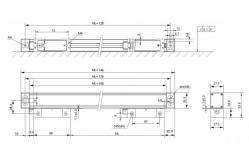 China Length Measurement Digital Readout Metrology 1250mm Absolute Linear Scale supplier