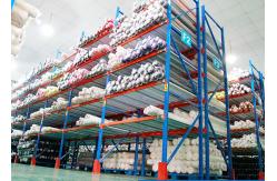 China Cold Rolled Steel Warehouse Storage Shelves For Fabric / Cloth Adjustable Layer supplier