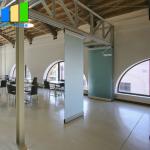 3 m Height Movable Partition Walls Glass Wall Office Sliding Frameless Glass Folding Door for sale
