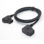 1M Black Dtap Power Cable Customized Male To Female For ARRI Camera for sale