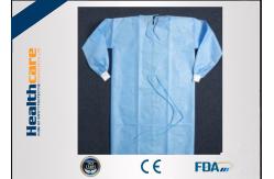 China Single Use Reinfoced 60g Disposable Patient Exam Gowns SMMMS supplier