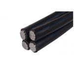 XLPE Insulation Aerial Bundled Cable 3 Phase conductors With 1 Messenger Conductor for sale