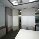 Fire Resistant Office Acoustic Plywood Partition Wall / Sliding Room Dividers for sale