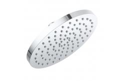 China OEM ODM Round Rainfall Shower Head Adjustable Ball Joint In Chrome Matte Black supplier