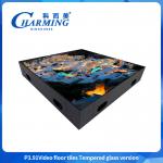 50x50CM Led Dance Floor P3.91 Video Floor Tiles Tempered Glass Version for sale