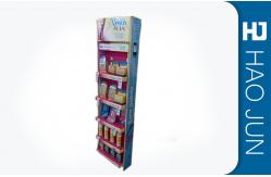 China Floor Standing Cardboard Display Stands For Cosmetics , Cardboard Presentation Boxes supplier