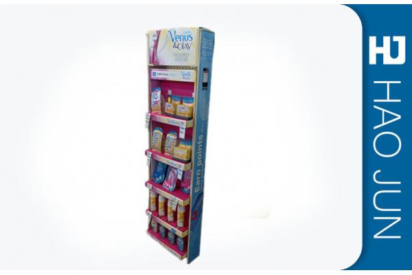 Floor Standing Cardboard Display Stands For Cosmetics , Cardboard Presentation Boxes