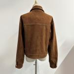 Autumn Leaf Classic Faux Suede Jacket